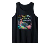 I Can't Run Im A Mermaid Lover Colorido Coral Ocean Sea Life Camiseta sin Mangas