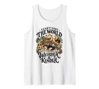 I Can't Save The World But I Can Make It Weirder Kinder Cats Camiseta sin Mangas