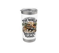 I Can't Save the World But I Can Make It Weirder Kinder Cats Vaso térmico de acero inoxidable de doble pared