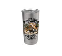I Can't Save the World But I Can Make It Weirder Kinder Cats Vaso térmico de acero inoxidable de doble pared