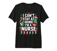 I Can't Stay at Home. I'm a Nurse.Christmas Theme.Candy Cute Camiseta Premium