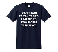 I Can't Talk You Today I Talked | Funny | Novedad | Joke | Camiseta para hombre, Camiseta azul marino con estampado blanco, 3XL
