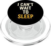 I Can't Wait To Sleep Funny Canred Sarcastic Cita PopSockets PopGrip para MagSafe