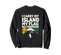 I Carry My Island My Flag My Freedom 6 de Agosto Jamaicano Sudadera