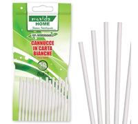 I CASAMICI ITALIA SRL (AMI) Paños ecológicos Blancos, 50 Unidades, 20 x 6 mm, 6433, como se Muestra en la Imagen, Come DA Foto