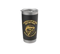 I Catch A Lot Of Fish Fishing Fun Outdoor Fisher Fisherman Vaso térmico de acero inoxidable de doble pared