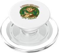 I Check The List 6-7 Duende de Navidad Meme Divertida PopSockets PopGrip para MagSafe