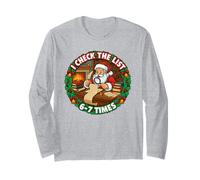 I Check The List 6-7 Times - Camiseta Meme Divertida Manga Larga