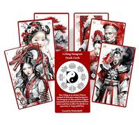 I-Ching Hexagram Oracle Cards - Baraja de adivinación de 64 cartas con guía de código QR