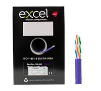 I-CHOOSE LIMITED Cable Ethernet Cat6 RJ45 1000ft LAN Carrete de Datos 24AWG Dca LS0H | Cable Liberación Rápida | Metro Marcado Cat 6 | Púrpura