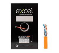 I-CHOOSE LIMITED Cable Ethernet Cat6 RJ45 1000ft LAN Carrete de Datos U/UTP Dca LS0H | Cable Liberación Rápida | Metro Marcado Cat 6 | Naranja