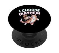 I Choose Mayhem Vibras de Meme de energía caótica - PopSockets PopGrip Adhesivo