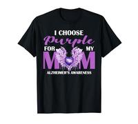 I Choose Purple For My Mom Alzheimer Support Camiseta