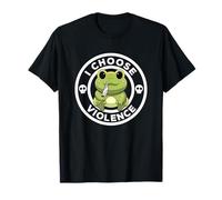 I Choose Violence Frog Lover Cute Frog Whisperer Funny Frog Frog Camiseta