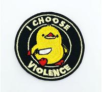 I Choose Violence - Parche termoadhesivo bordado para planchar