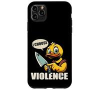 I Choose Violence Quote Funny Duck Knife tees for men women Carcasa para iPhone 11 Pro Max