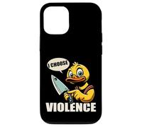 I Choose Violence Quote Funny Duck Knife tees for men women Carcasa para iPhone 12/12 Pro
