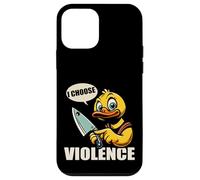 I Choose Violence Quote Funny Duck Knife tees for men women Carcasa para iPhone 12 mini