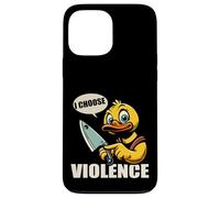 I Choose Violence Quote Funny Duck Knife tees for men women Carcasa para iPhone 13 Pro Max