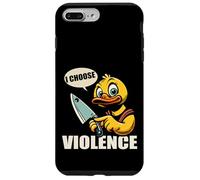 I Choose Violence Quote Funny Duck Knife tees for men women Carcasa para iPhone 7 Plus/8 Plus