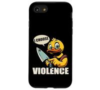 I Choose Violence Quote Funny Duck Knife tees for men women Carcasa para iPhone SE (2020) / 7 / 8