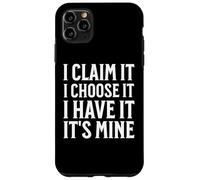 I Claim It Inspirational Motivational Abundance Manifesting Carcasa para iPhone 11 Pro MAX