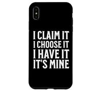 I Claim It Inspirational Motivational Abundance Manifesting Carcasa para iPhone XS MAX