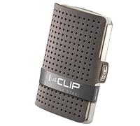 I-CLIP Billetera de Acero Inoxidable con Clip para Billetes Intercambiable - Billetera de Piel - Estuche para Tarjetas de Acero Inoxidable -AdbantageR Gris Urbano Satinado…
