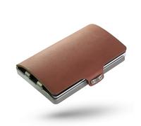 I-clip Cartera Soft-Touch (en 9 Variantes Disponible) - Color Roble, Color del Borde Metallic-Grey, Small