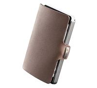 I-clip Cartera Soft-Touch (en 9 Variantes Disponible) - Color Roble, Color del Borde Metallic-Grey, Small