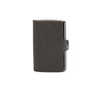 I-CLIP Billetera de Acero Inoxidable con Clip para Dinero Intercambiable - Billetera de Cuero - Estuche de Acero Inoxidable para Tarjetas - Milanaise Gris Urbano Satinado…