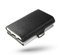 I-CLIP MAX Original Pure Black - billetera - billetera delgada con espacio para 16 tarjetas - clip para billetes de banco para hasta 30 billetes - billetera ligera y flexible