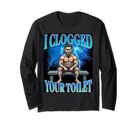 I Clogged Your Toilet Funny Alpha Wolf Meme Stupid Brainrot Manga Larga