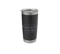 I Closed My Book To Be Here Vaso térmico de acero inoxidable de doble pared