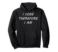 I Code Therefore I Am Funny Coding Programing Hombres Mujeres Regalo Sudadera con Capucha