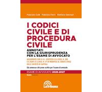 I codici civile e di procedura civile. Annotati con la giurisprudenza per l'esame di avvocato 2026-2027 (Concorsi e professioni)