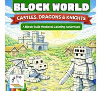 I Color Stuff: Block World: Castles, Dragons & Knights: A Block-Built Medieval Coloring Adventure (I Color Stuff: Coloring Books for Kids & Adults)