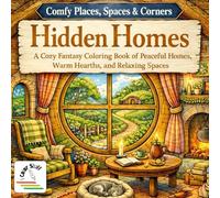 I Color Stuff: Comfy Places, Spaces and Corners. Hidden Homes: A Cozy Fantasy Coloring Book of Peaceful Homes, Warm Hearths, and Relaxing Spaces (I Color Stuff: Coloring Books for Kids & Adults)