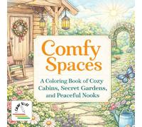 I Color Stuff: Comfy Spaces: A Coloring Book of Cozy Cabins, Secret Gardens, and Peaceful Nooks (I Color Stuff: Coloring Books for Kids & Adults)