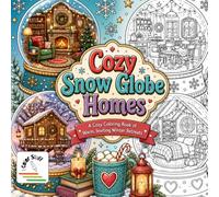 I Color Stuff: Cozy Snow Globe Homes: A cozy coloring book of warm, inviting winter retreats (I Color Stuff: Coloring Books for Kids & Adults)