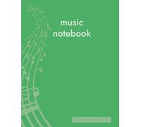 I colori della tua musica: verde soft - Quaderno Pentagrammato di Musica formato A4 - 12 pentagrammi per pagina, pagine numerate, con indice iniziale. Ideale per Compositori, Studenti e Musicisti
