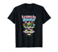 I Come In Donuts OVNI Alien Clown Donut Pun Design Camiseta