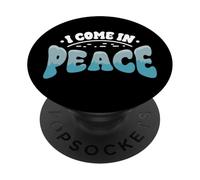 I Come In Peace Im Peace Divertido Disfraz de Pareja Amante PopSockets PopGrip Adhesivo