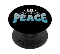 I Come In Peace Im Peace Divertido Disfraz de Pareja Amante PopSockets PopGrip Adhesivo
