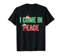 I Come In Peace I'm Peace Matching Christmas Parejas Camiseta