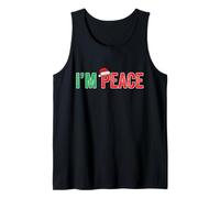 I Come In Peace I'm Peace Matching Christmas Parejas Camiseta sin Mangas