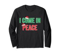 I Come In Peace I'm Peace Matching Christmas Parejas Manga Larga