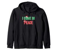I Come In Peace I'm Peace Matching Christmas Parejas Sudadera con Capucha