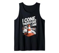 I Cone Therefore I Am Pun Entusiasta Camiseta sin Mangas