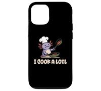 I Cook A Lotl, Funny Axolotl Cooking Carcasa para iPhone 12/12 Pro